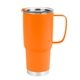 aerial view a orange 30 oz lisbon stainless steel tumbler, image 1 of 3