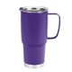 aerial view a purple 30 oz lisbon stainless steel tumbler, image 1 of 3
