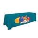 a aquamarine-pms 2231 8 serged open - back polyester standard table throw