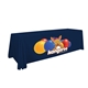 a navy-pms 2767 8 serged open - back polyester standard table throw