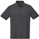 aerial view a grey storm (991) mens otis short sleeve performance polo, image 1 of 4
