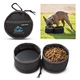 a group of dri duck packable duo pet dish