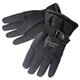a black black water - resistant winter glove with gripped palm fingers