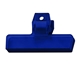 aerial view a translucent blue individually polybagged 4 bag clip, image 1 of 2