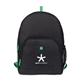 aerial view a kelly green repeat recycled poly backpack, image 1 of 2
