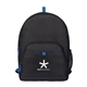 aerial view a royal blue repeat recycled poly backpack, image 1 of 2