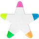 aerial view a white star 5- color highlighter, image 1 of 4