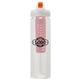 a clear body & orange lid & red infuser laguna 32 oz pet bottle with flip spout infuser