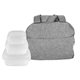 aerial view a gray portion control heathered cooler, image 1 of 2
