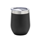 aerial view a black 12 oz napa stemless wine tumbler, image 1 of 6