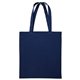 a navy blue 15x16 calico cotton tote bag 140gsm