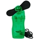 aerial view a translucent green cool portable mini fan, image 1 of 2
