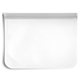aerial view a grey large reusable peva lunch pouch 26x20cm, image 1 of 4
