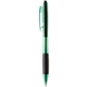 aerial view a green translucent sparkling ballpoint pen, image 1 of 2