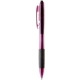 aerial view a translucent purple translucent sparkling ballpoint pen, image 1 of 2