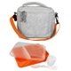 aerial view a orange on the go adventure cooler, image 1 of 2