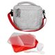 aerial view a red on the go adventure cooler, image 1 of 2