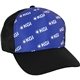 a black full color twill cap