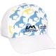 a white full color twill cap