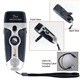 a silver/black 4 in 1 emergency dynamo radio / flashlight
