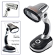 a silver/black 12 led portable table lamp