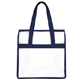 aerial view a navy blue the wrigley stadium tote, image 1 of 3