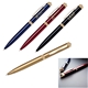 a group of twist action ball point pen with diamond design top