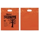 a group of happy halloween die cut bag with flexo ink imprint