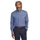 aerial view a cobalt blue brooks brothers(r) wrinkle - free stretch pinpoint shirt, image 1 of 5