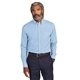 aerial view a newport blue brooks brothers(r) wrinkle - free stretch pinpoint shirt, image 1 of 5