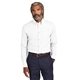 aerial view a white brooks brothers(r) wrinkle - free stretch pinpoint shirt, image 1 of 5