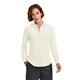 aerial view a off white brooks brothers(r) womens full - button satin blouse, image 1 of 5