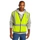 aerial view a safety yellow cornerstone (r) ansi 107 class 2 economy mesh one - pocket vest, image 1 of 6