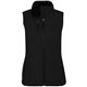 aerial view a black (995) womens hardy eco sherpa fleece lined vest, image 1 of 6