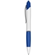 a reflex blue zebra z - grip max retractable, 1.0mm ball point pen with rubber grip