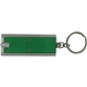 a green rectangular led keychain