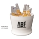 aerial view a white 6 quart ice bucket, image 1 of 2
