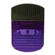 a translucent purple rectangle magnet clip