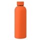 aerial view a orange 17 oz blair recycled stainless steel bottle, image 1 of 2