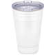 aerial view a white 20 oz urban peak(r) party cup, image 1 of 2