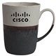 aerial view a stone 15oz ace rustic 3- tone porcelain mug, image 1 of 2