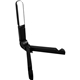 aerial view a black foldee compact tablet stand, image 1 of 4