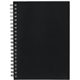 aerial view a black 5 x 7 mineral stone field spiral notebook, image 1 of 9