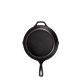 aerial view a black lodge(r) 8 cast iron skillet, image 1 of 3