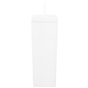 aerial view a matte white 17 oz dash double wall acryllic tumbler with straw - matte white, image 1 of 3