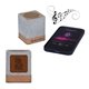 a group of grayson 5w rpet cork wireless speaker