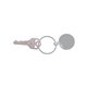 a group of round metal keychain