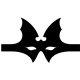 a black bat mask for promotional superhero programs