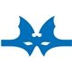 a blue 300 bat mask for promotional superhero programs