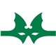 a dark green 342 bat mask for promotional superhero programs